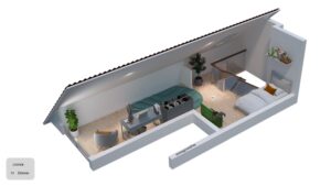 3D Grundriss Dachgeschoss
