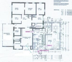 Grundriss Erdgeschoss, Altbau und Anbau