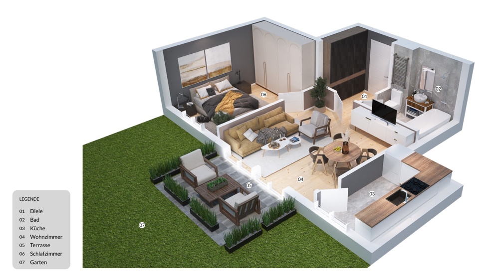 3 D Grundriss