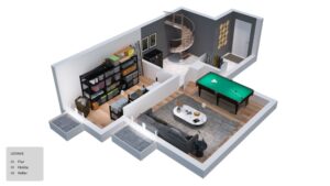 Grundriss 3D UG