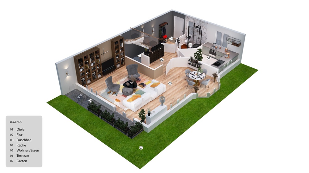 3D Grundriss EG