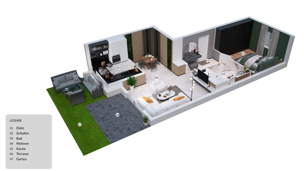 Grundriss 3D EG