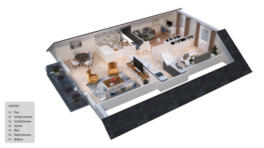 3D Grundriss DG