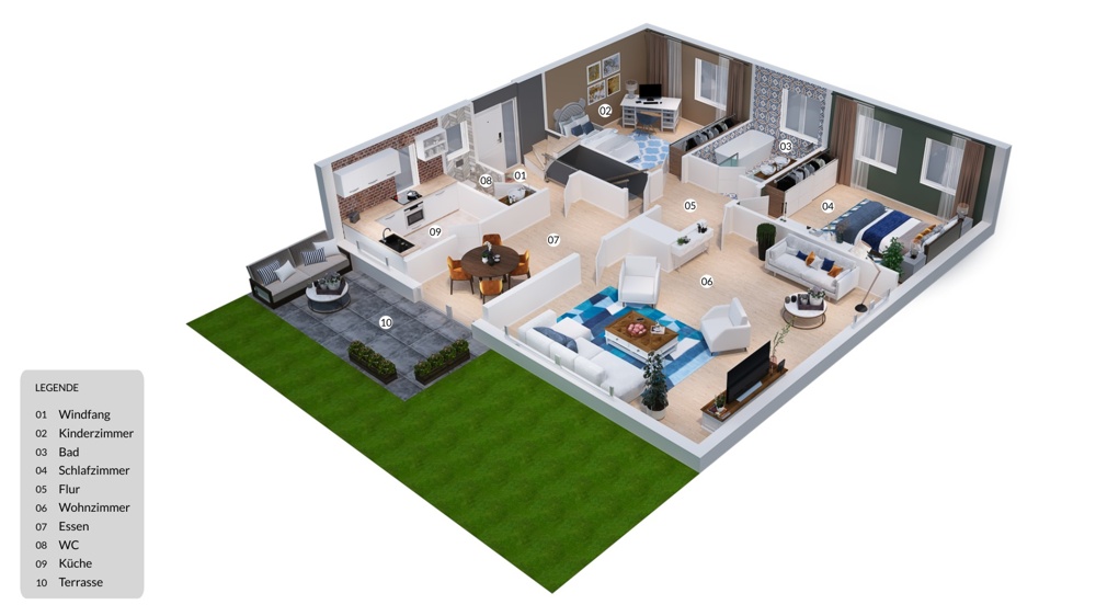 3D Grundriss EG