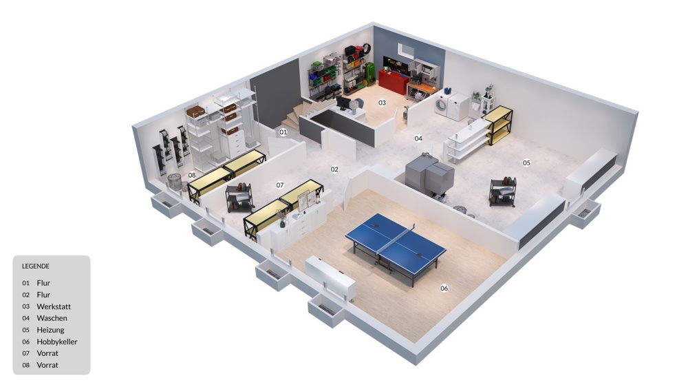 3D Grundriss UG