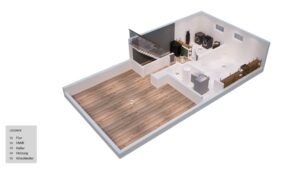 Grundriss 3D Untergeschoss