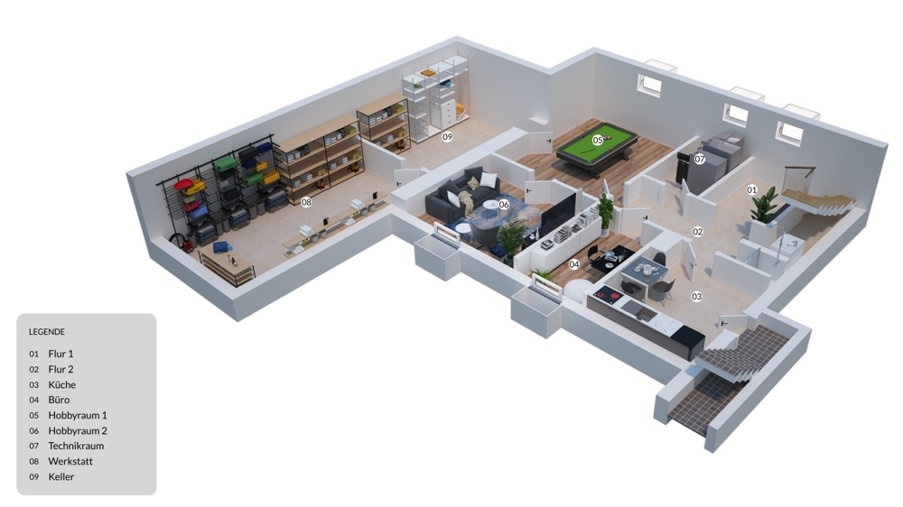 3D Grundriss UG