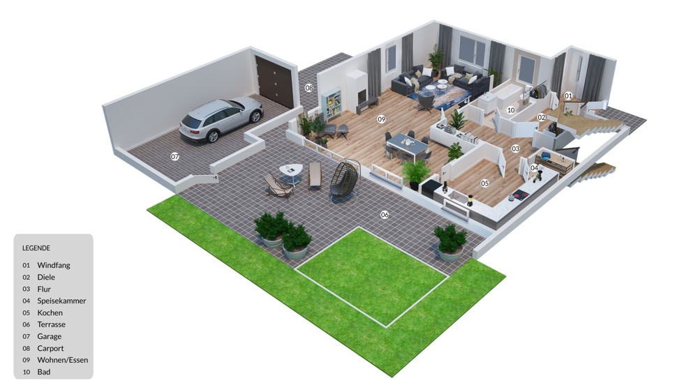 3D Grundriss EG