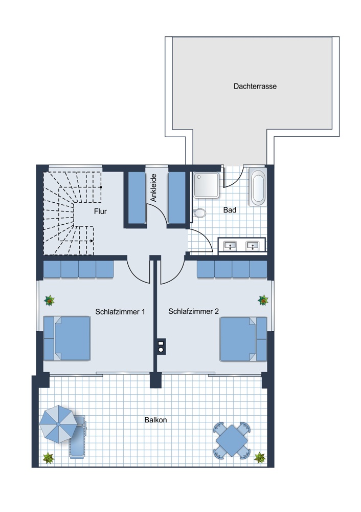 Illustration Obergeschoss