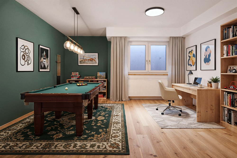 Visualisierung Hobbyraum