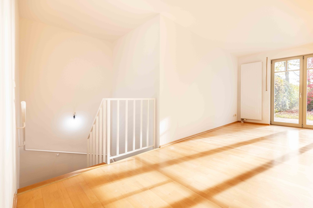 Treppenabgang vom Wohnbereich