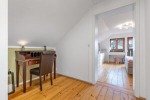 Blick ins Schlafzimmer