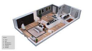 3D Grundriss 5. Obergeschoss