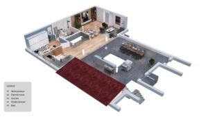 3D Grundriss 6. Obergeschoss