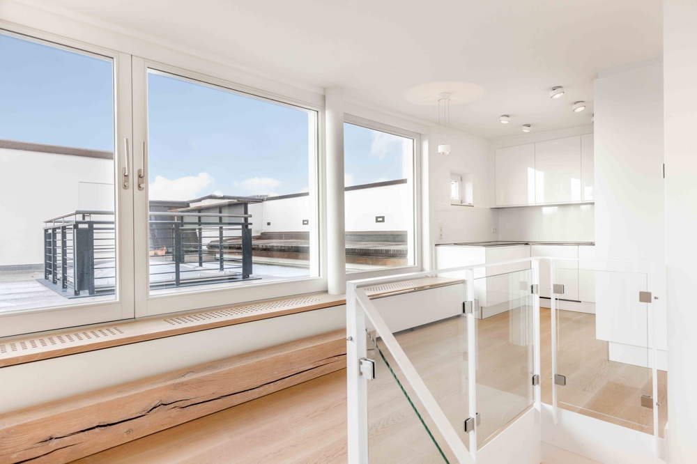 Ausblick auf die Dachterrasse