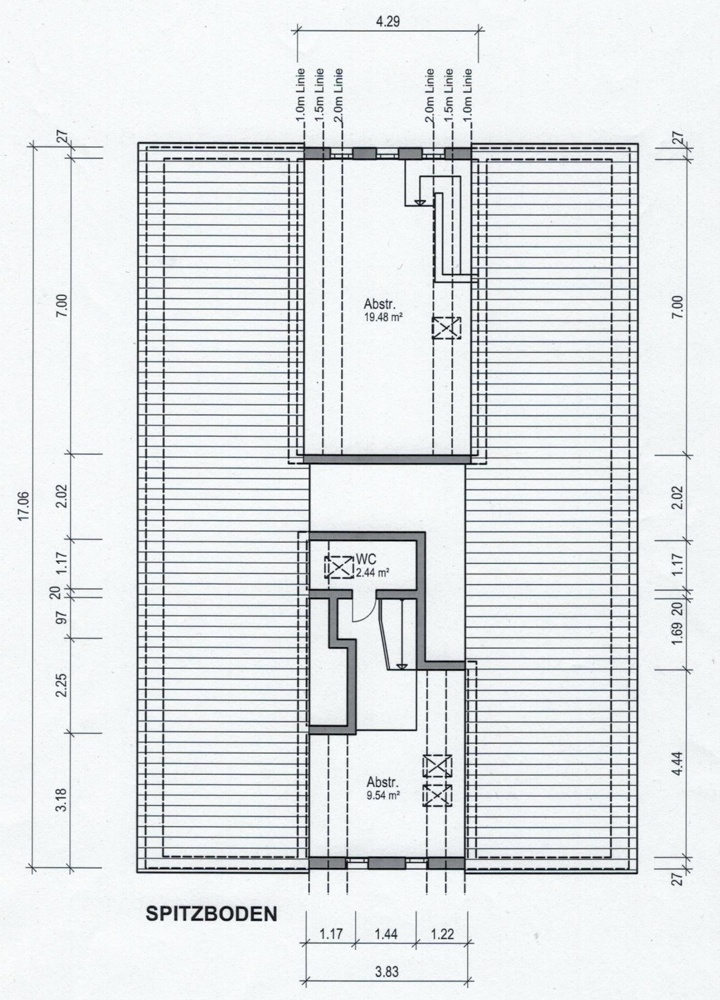 Grundriss Spitzboden