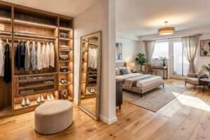 Visualisierung Ankleide und Gästezimmer