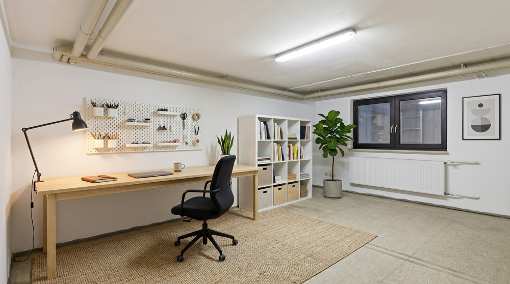 Hobbyraum im Keller / Visualisierung