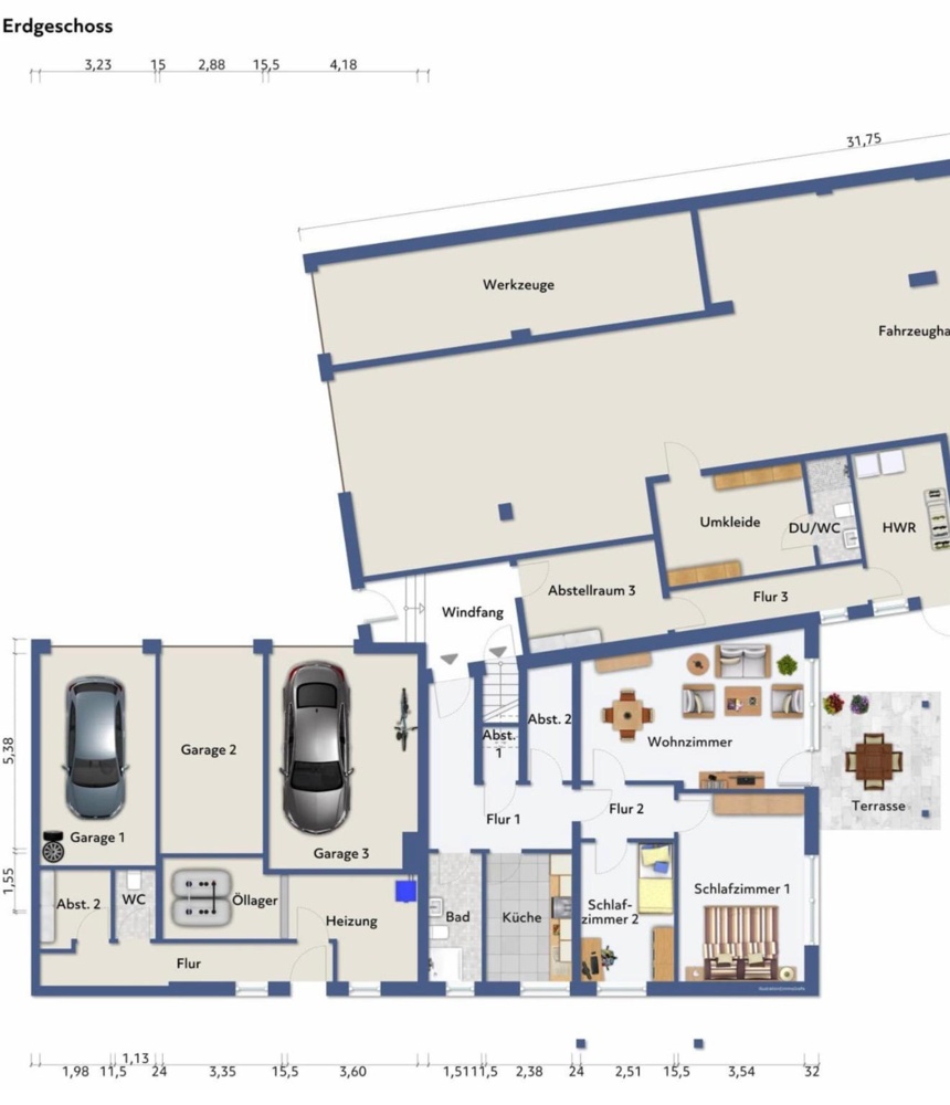 Grundriss - Erdgeschoss