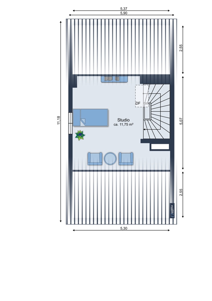 Illustration Dachgeschoss