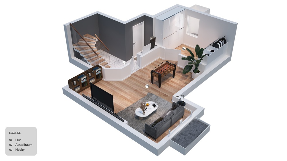 3D Grundriss UG