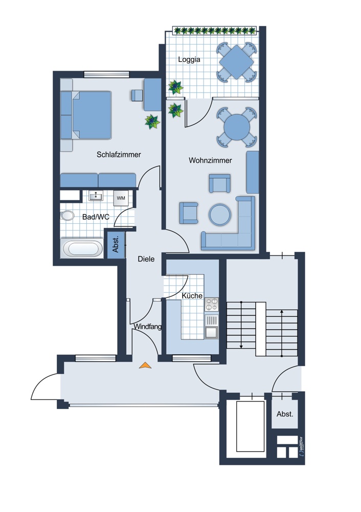 Grundriss Wohnung