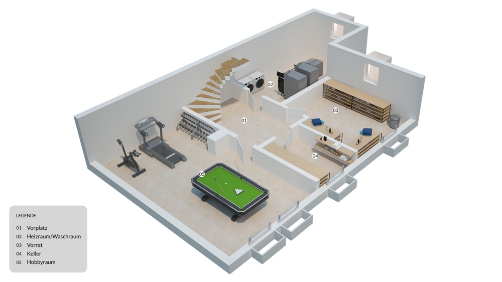 3D Grundriss UG