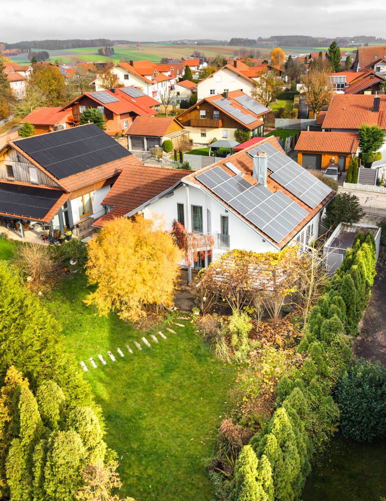 Drohne SW-Ansicht