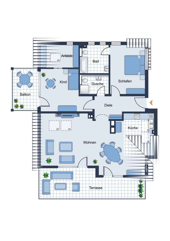 Illustration Wohnung